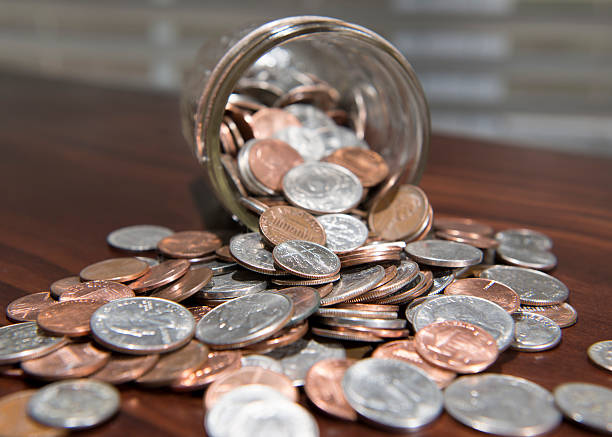 istock Savings Jar of Coins 488081147