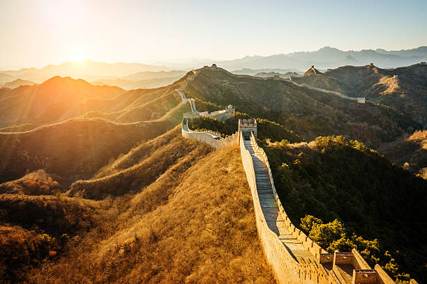 万里の長城 - tourist travel china great wall of china ストックフォトと画像