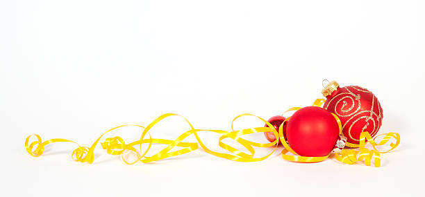 Red christmas ball stock photo