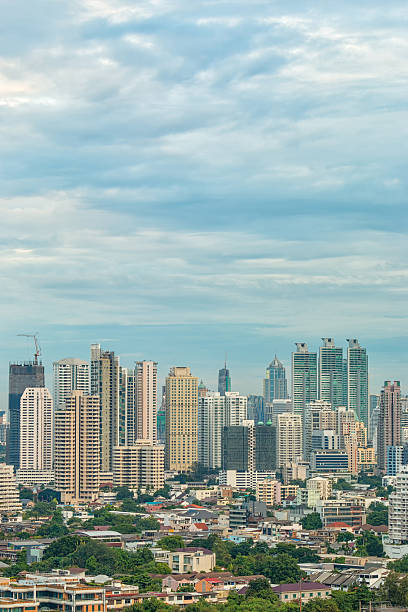 istock Skyscraper in Bangkok city. 488089638