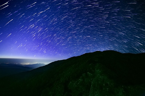 Startrails of travel place in Thailand