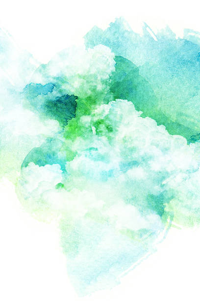 istock Watercolor illustration of cloud. 488091196