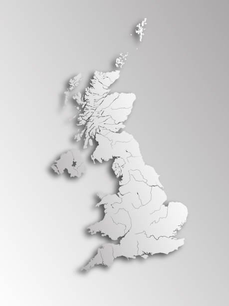 istock Map of the United Kingdom. 488091462