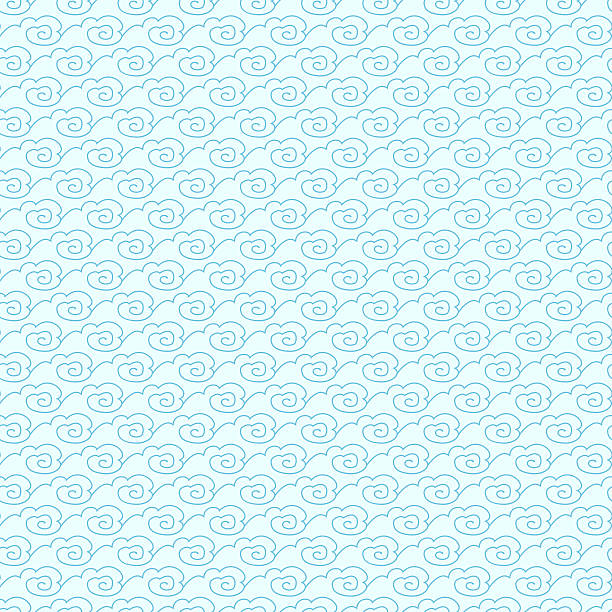 ブルーシームレスなパターン - textured effect textured textile backgrounds点のイラスト素材／クリップアート素材／マンガ素材／アイコン素材