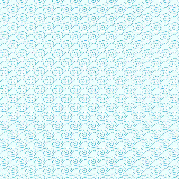 ilustrações, clipart, desenhos animados e ícones de sem costura padrão azul - pattern textile seamless textured effect