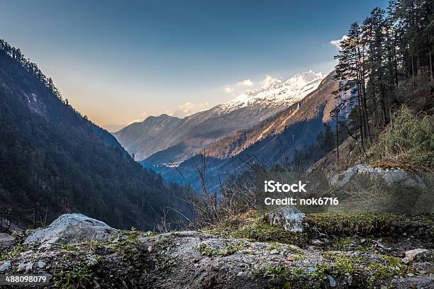 Sunrise At Yumthang Valley North Sikkimindia Stock Photo - Download Image Now - Adventure, Asia, Autumn