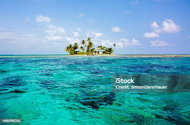 Beautiful Island In Belize Stock Photo - Download Image Now - Belize, Cay, Island