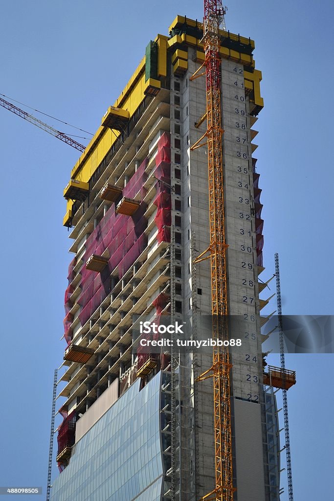 Skyscraper - Construction Modern Building Modern skyscraper construction for Expo 2015 in Milan - Italy Architecture Stock Photo