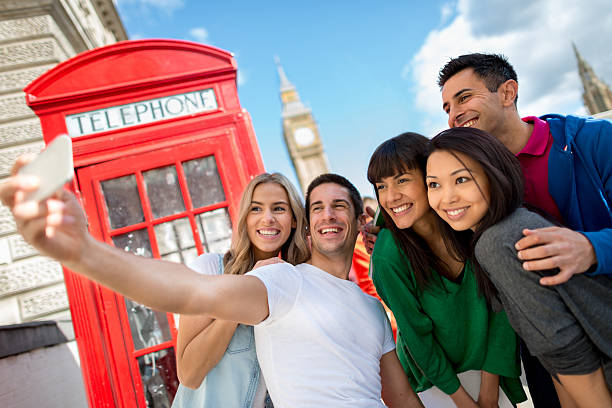istock Friends taking a selfie in London 488098937