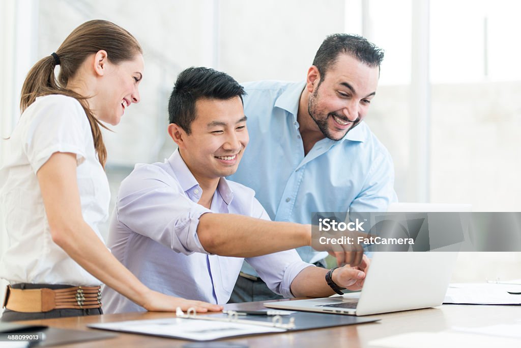 Business people Group of business people meeting together Asian and Indian Ethnicities Stock Photo