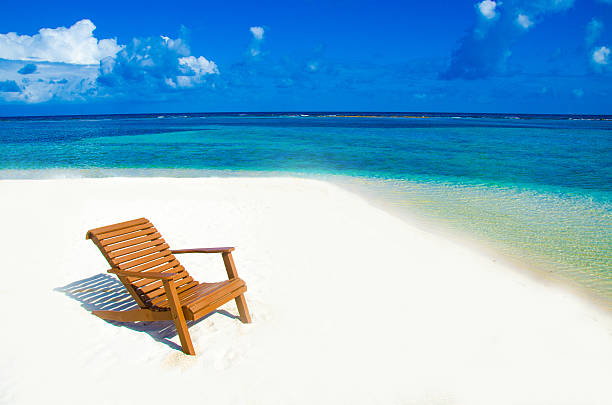 White beach on beautiful island