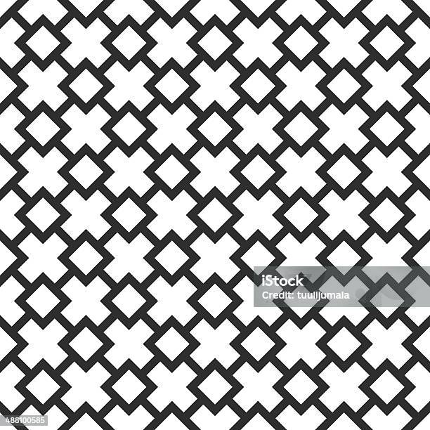 Seamless Geometric Pattern Stock Illustration - Download Image Now - Abstract, Backgrounds, Black And White