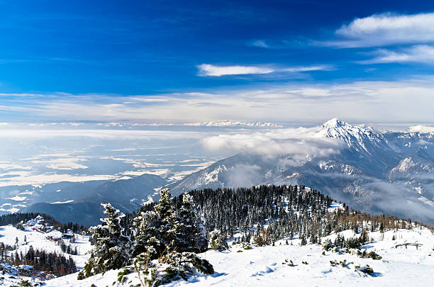 Karavanke landscape, south side of the Alps Beautifull landscape of the south side of the Alps, mount Krvavec, Slovenia krvavec stock pictures, royalty-free photos & images