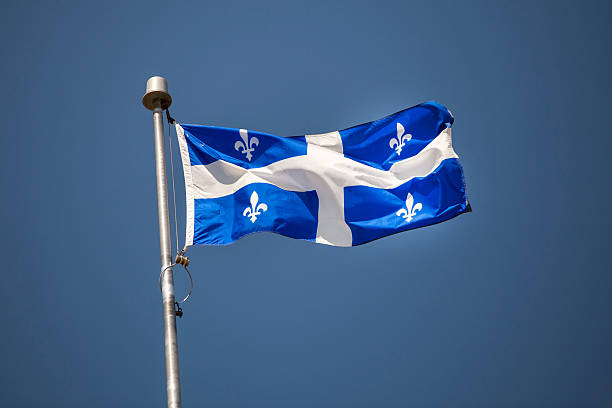 istock Fleur de Lys Provincial Flag of Quebec 488104717