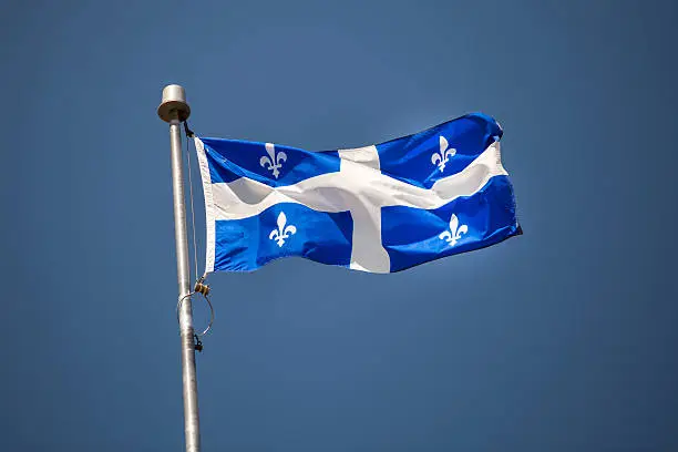 Photo of Fleur de Lys Provincial Flag of Quebec