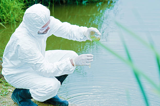istock Sceintist with toxic water 488108678