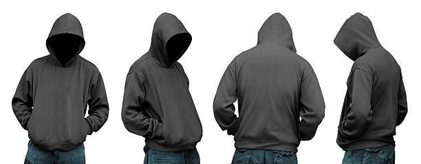 conjunto de hombre en hoodie - capucha fotografías e imágenes de stock