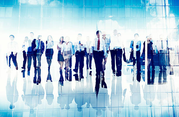 istock Multiethnic Group of Business People Walking 488114976