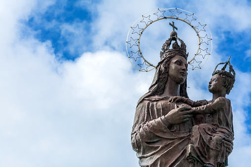 Mary star of the sea statue in Trapani, Italy