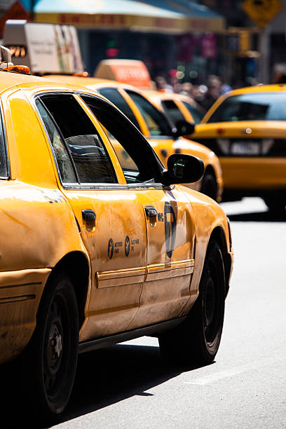 istock Yellow cab Times Square in New York, NY, USA. 488116833