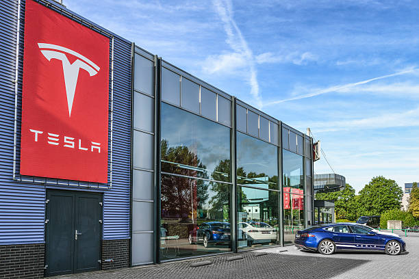 Tesla Motors dealership stock photo