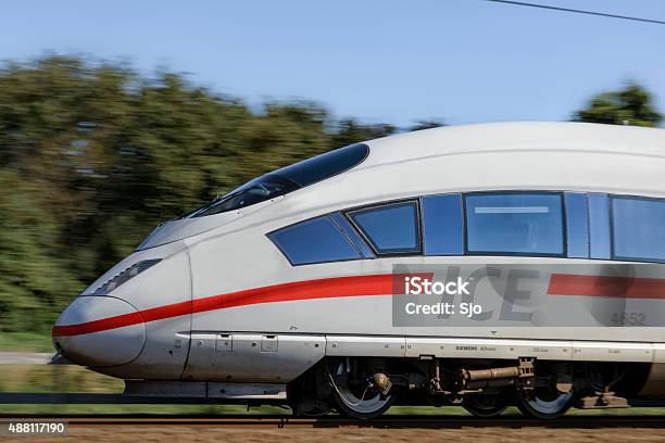 Ice High Speed Train Stock Photo - Download Image Now - 2015, Amsterdam, Blurred Motion