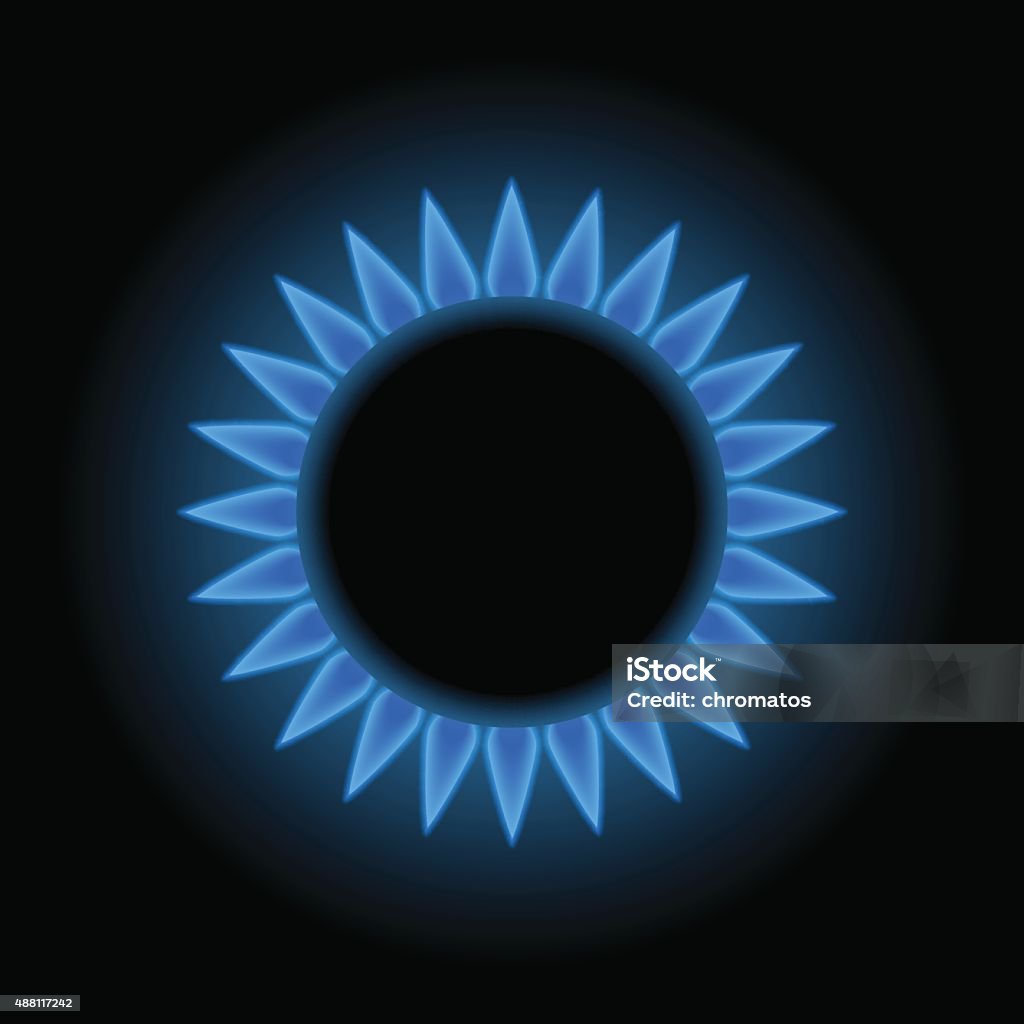 Blue flames of gas stove Blue flames of gas stove, natural gas, 3d vector, eps 10 Blue stock vector