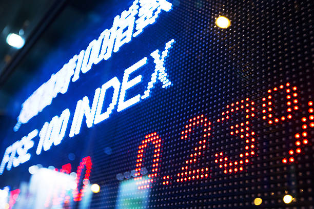 istock Display of Stock market quotes 488117511