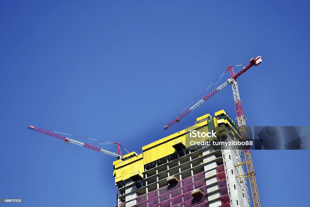 Skyscraper - Construction Modern Building Modern skyscraper construction for Expo 2015 in Milan - Italy 2015 Stock Photo