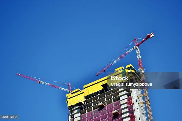 Skyscraper Construction Modern Building Stock Photo - Download Image Now - 2015, Architecture, Backgrounds