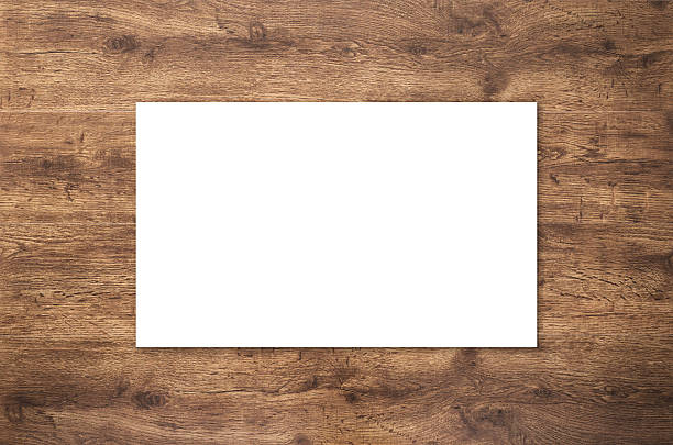 namecard em branco - paper greeting card blank document - fotografias e filmes do acervo