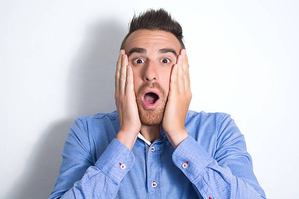 istock Young man with a look of surprise 488119400