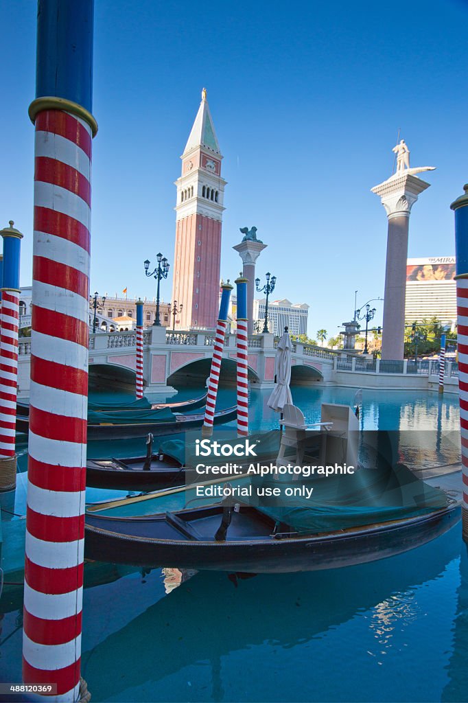 Gondeln in Venedig in hotel in Las Vegas - Lizenzfrei Amerikanische Kontinente und Regionen Stock-Foto