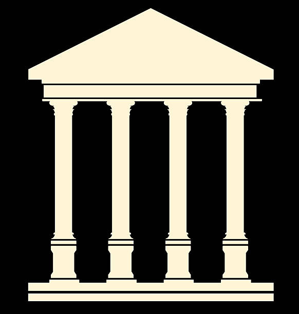 древний храм - ephesus greek culture temple greece stock illustrations