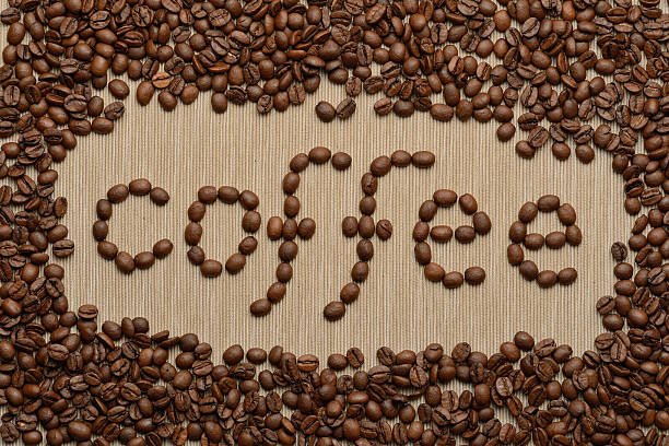 istock The word coffee made from coffee beans 488122451