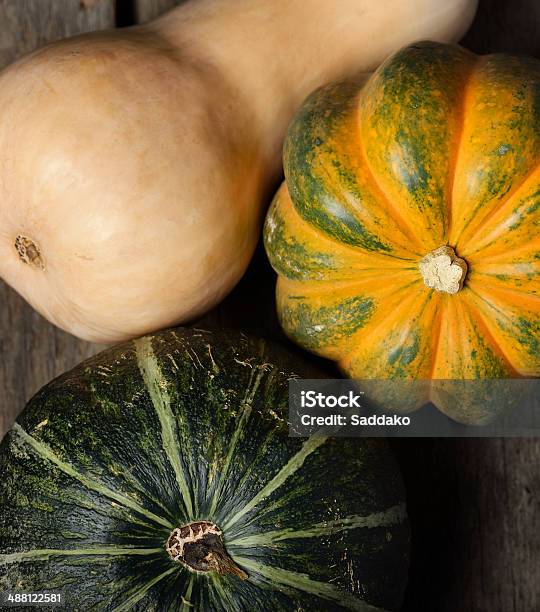 Squash Collection Stock Photo - Download Image Now - Acorn Squash, Butternut Squash, Directly Above