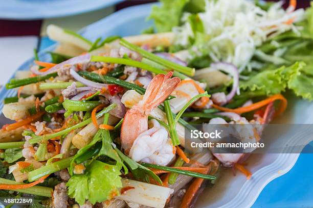 Buffalo Salada De Frutos Do Mar Com Produtos Hortícolas - Fotografias de stock e mais imagens de Adulação