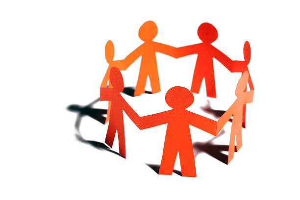 istock Paper team linked together partnership concept 488122951