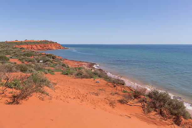istock Red Sand Dunes by the Beach at Peron Point 488145522
