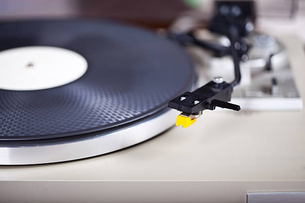 istock Analog Stereo Turntable Vinyl Record Player Tonearm Cartridge 488148550