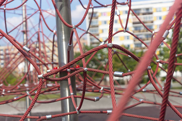 istock rope jungle gym in town 488150738