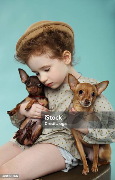 Portrait Of Beautiful Girl Stock Photo - Download Image Now - 2015, Animal, Arts Culture and Entertainment