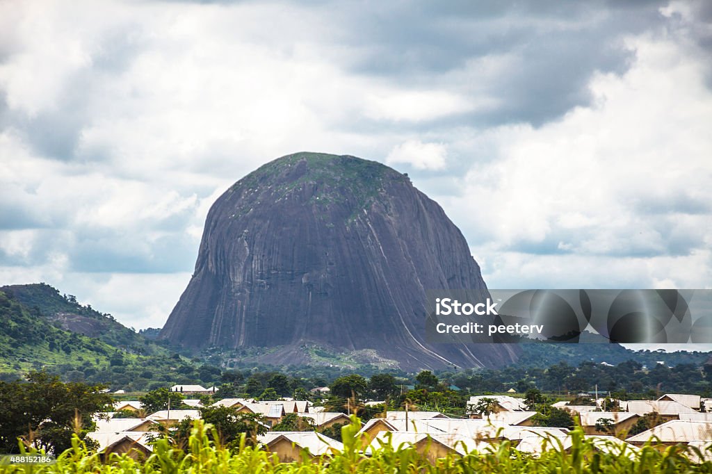 Zuma Rock, Nigeria Zuma Rock is a large monolith near Abuja. Nigeria Stock Photo