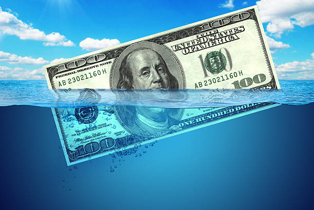 istock Dollar in water manipulation for economic symbols 488155172