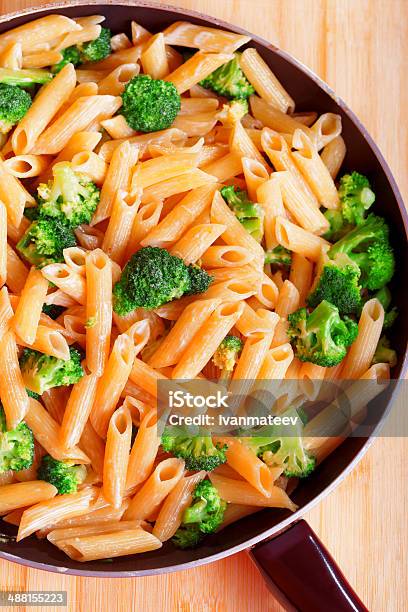 Penne With Broccoli Stock Photo - Download Image Now - Broccoli, Close-up, Cooked