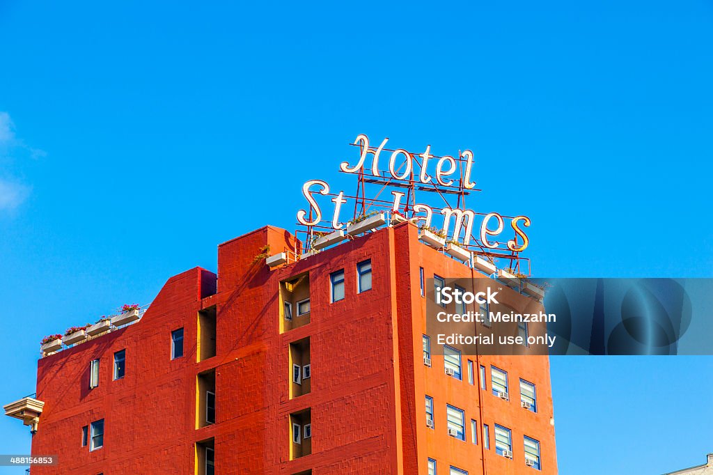 Fasada zabytkowy hotel St. James w gaslamp quarter - Zbiór zdjęć royalty-free (Architektura)