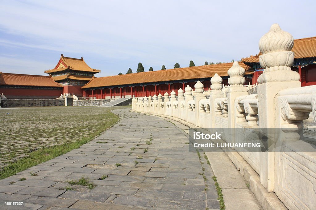 A Cidade Proibida em Beijing - Foto de stock de Amarelo royalty-free