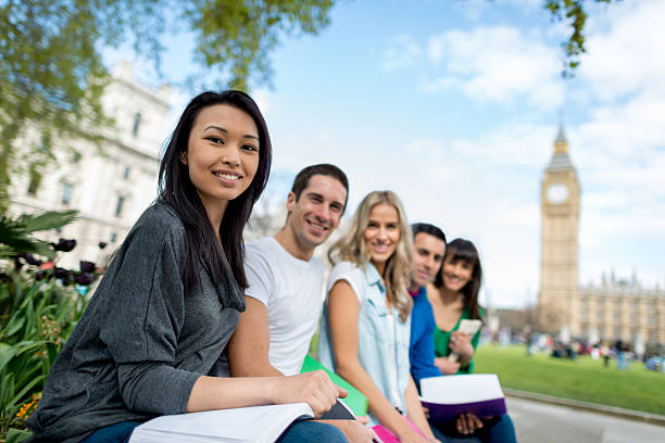 istock Group of English students 488157707