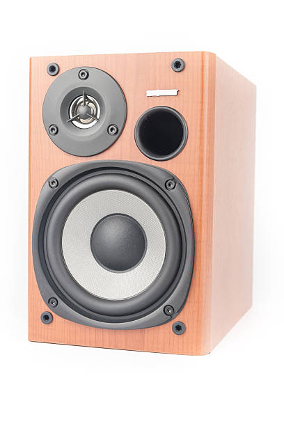 istock wooden sound speakers isolated on white background 488158023