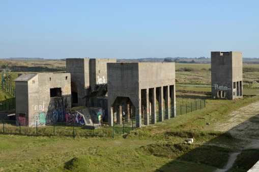 Factory in Treguennec built and used to produce concrete for the Atlantic wall in Brittany